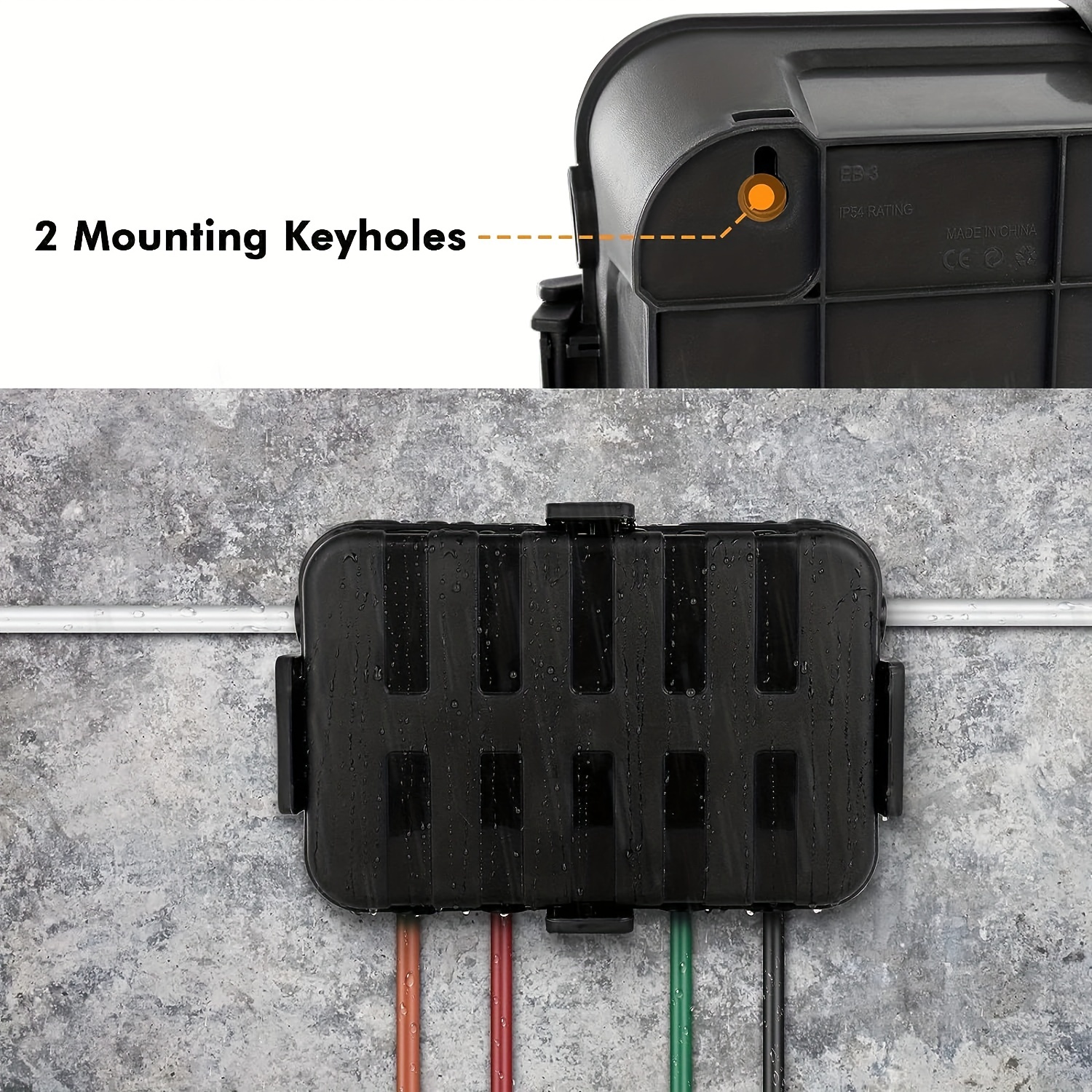 Waterproof Outdoor Cord Extension Cord Safety Cover Electrical Extension Cord  Cable Protector Connector Box Home Improvement