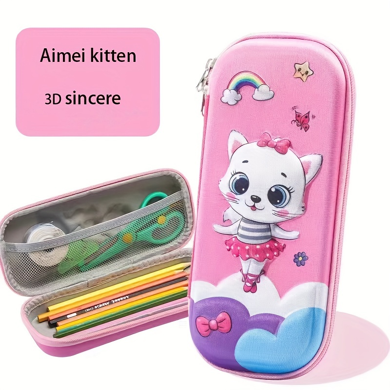 Cartoon Eva Pencil Case 3d Stereo Pencil Box Waterproof And - Temu Germany