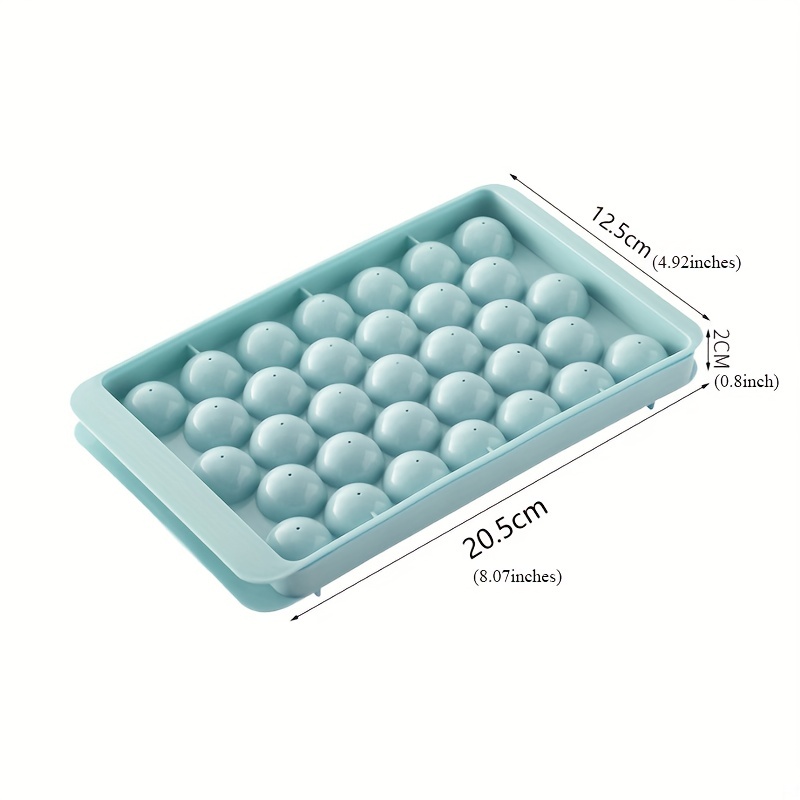 Round Ice Cube Tray Sphere Ice Round Ice Cube Tray With Lid - Temu