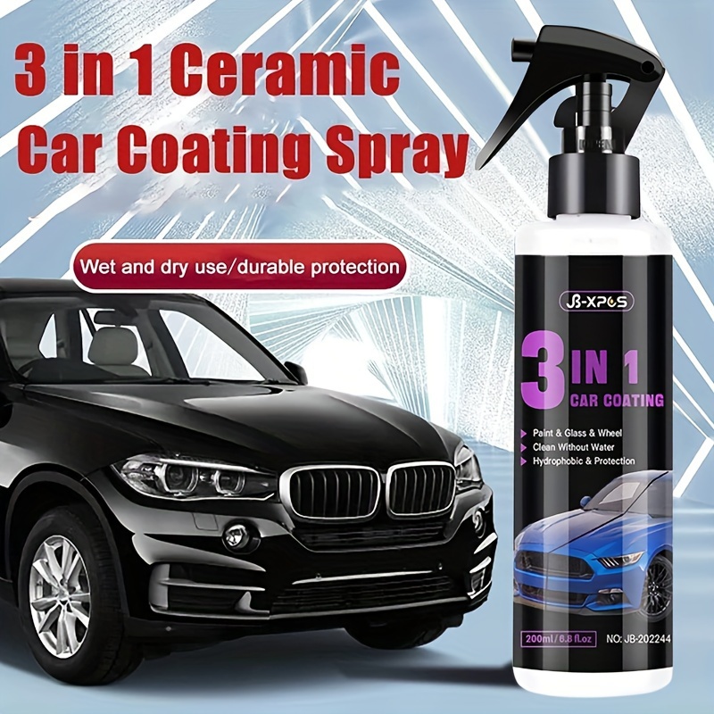 1 Ceramic Car Coating Spray Car Wash Wheel Care Agent - Temu