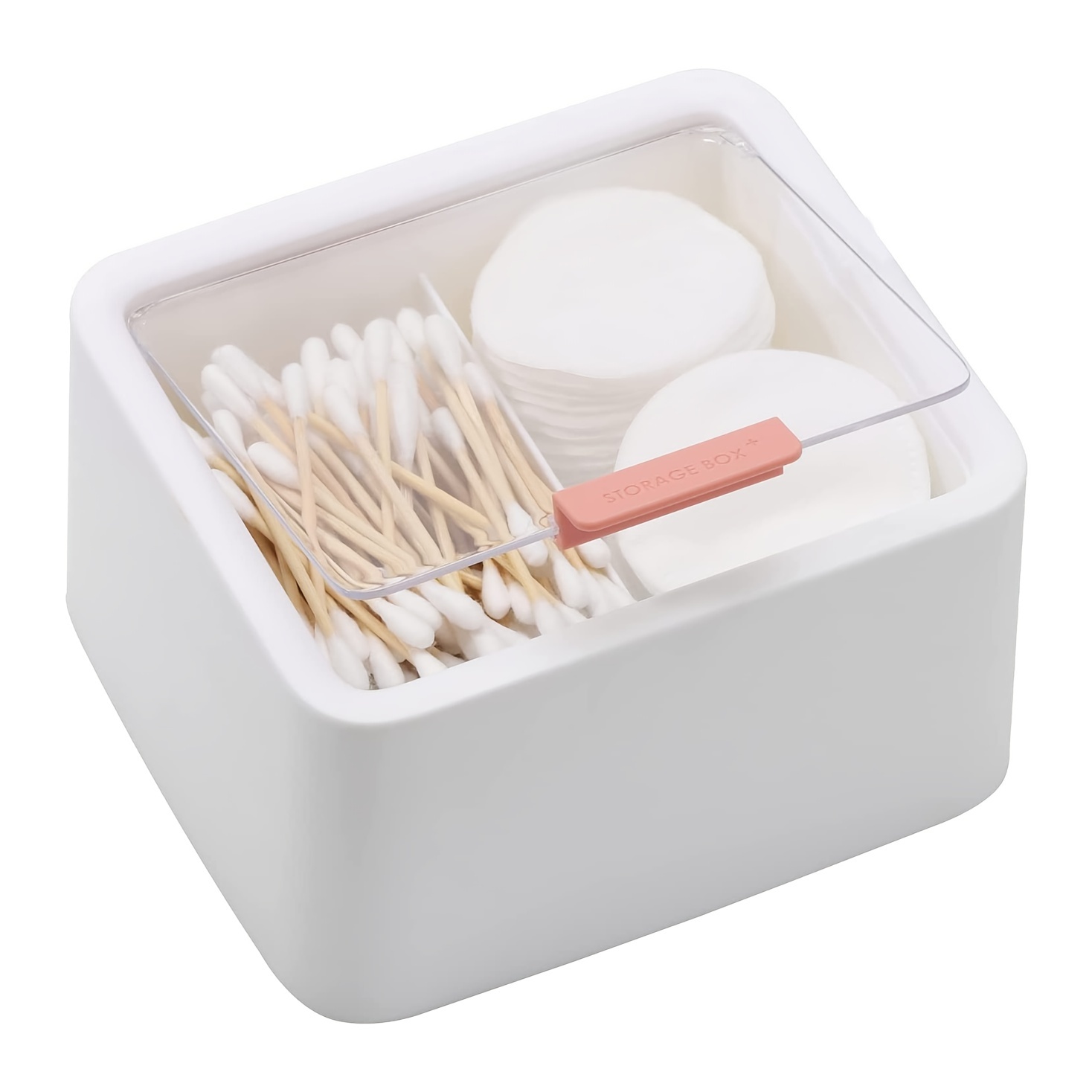 Bathroom Organizer Cotton Pads Storage Plastic Swab Holder Wall-mounted  Tampon Container Cotton Swab Holder Cosmetic Organizer