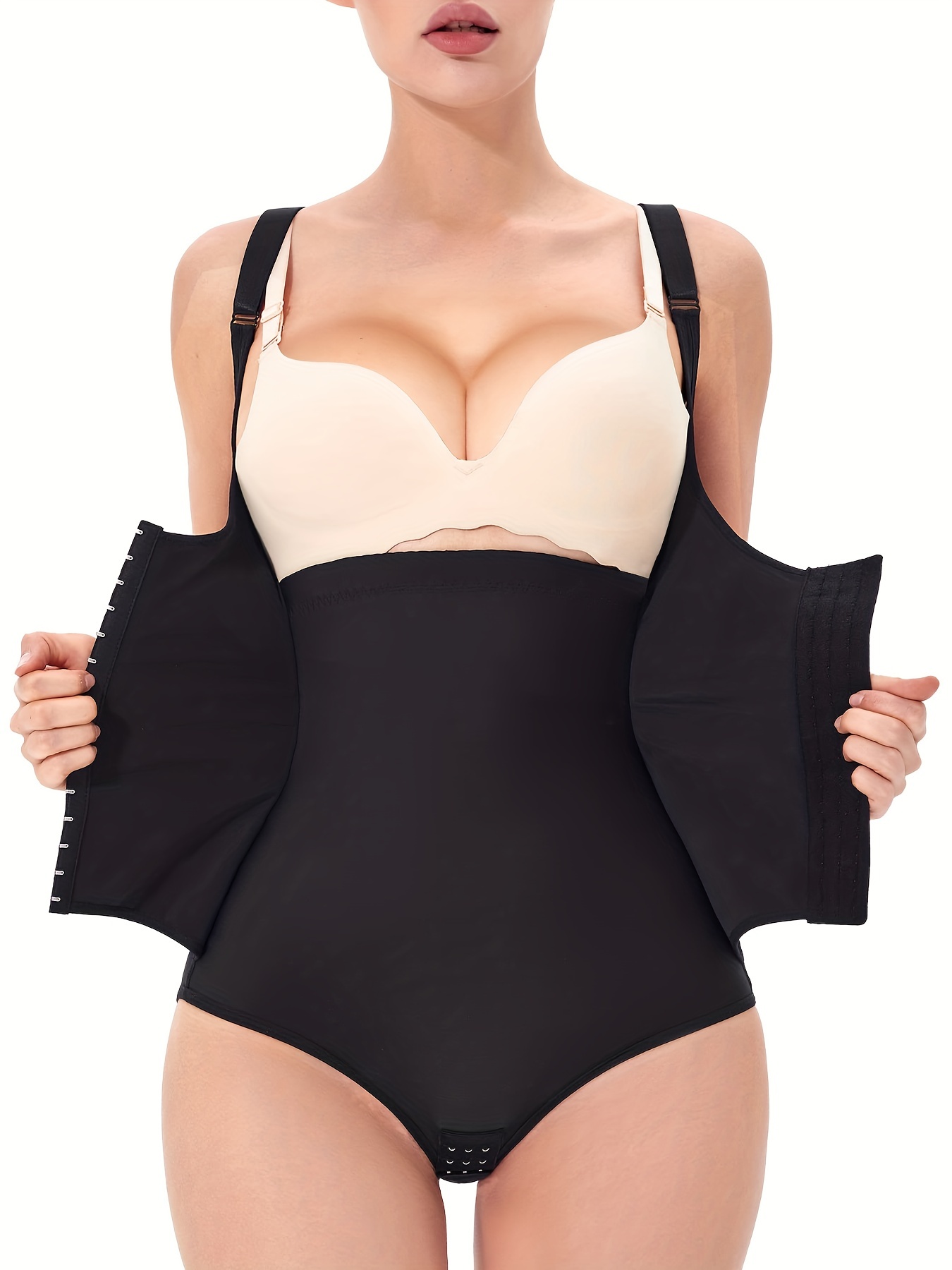 SCARBORO Open Bust Body Shaper, Tummy Control Slimming Adjustable Shaping  Bodysuit, Women's Underwear & Shapewear