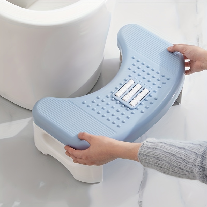 Portable Foldable Bathroom Toilet Stool with Foot Massage