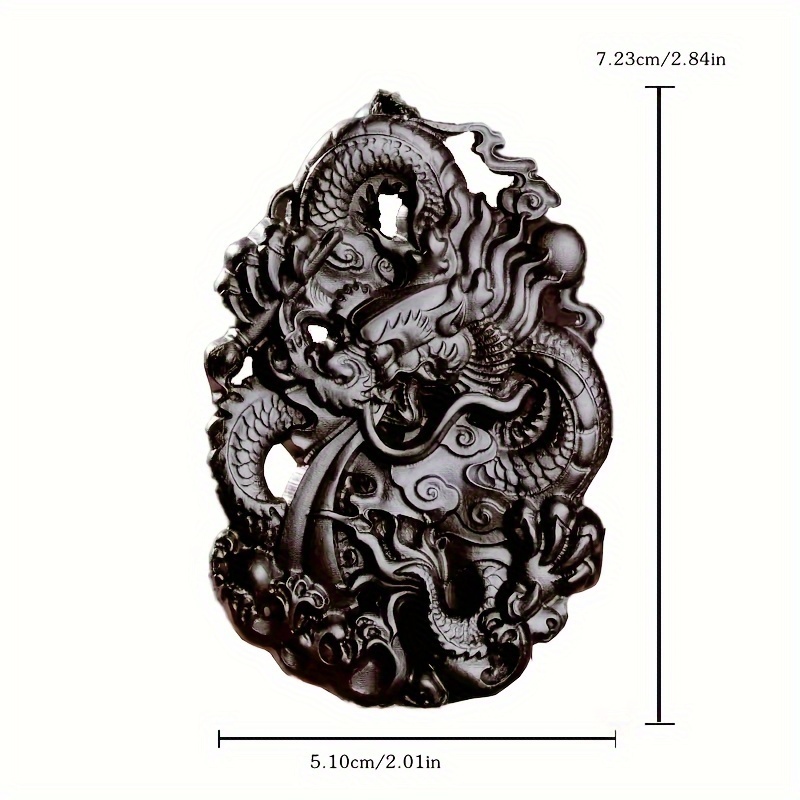 Wooden Dragon Plaque - Entwined Dragons 