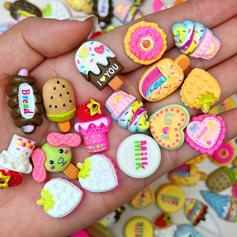 Resin Candy Diy Craft Kawaii Flatback Hair Ornament Jewelry - Temu