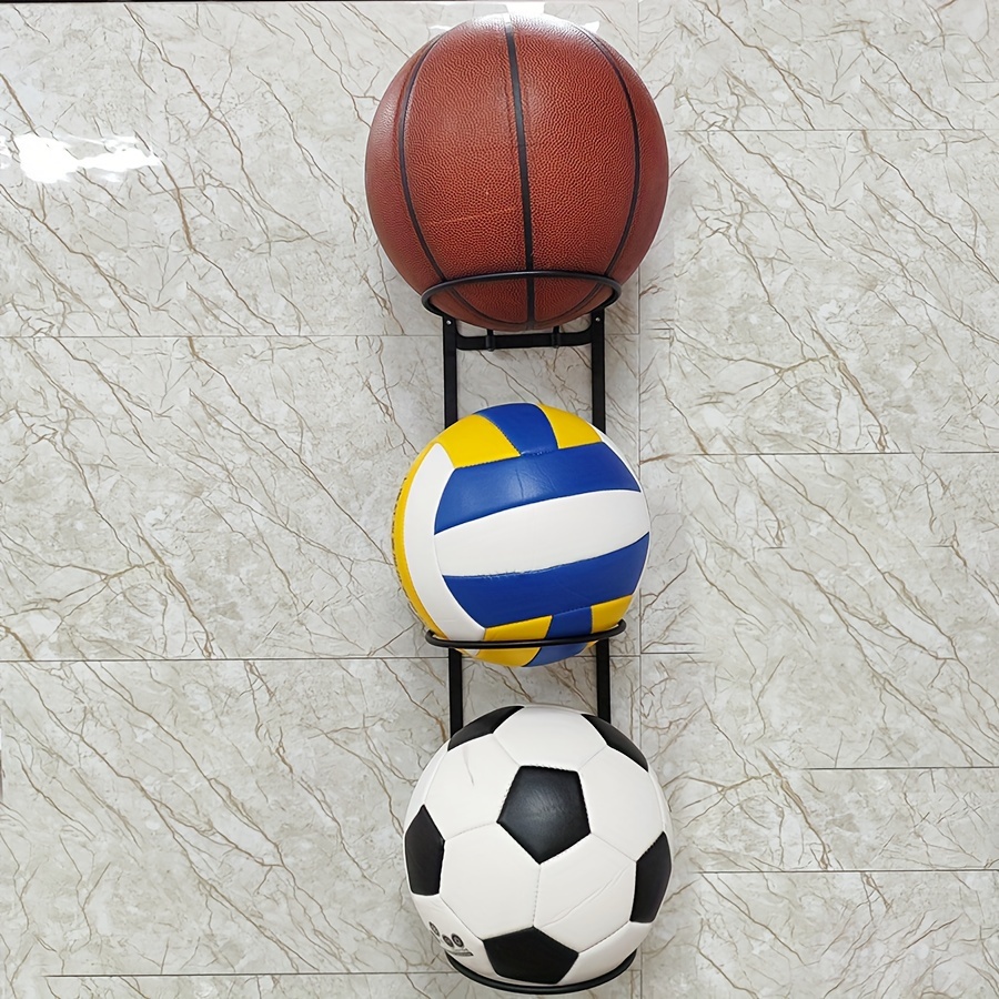 Support mural pour ballon de basketball, volley, football