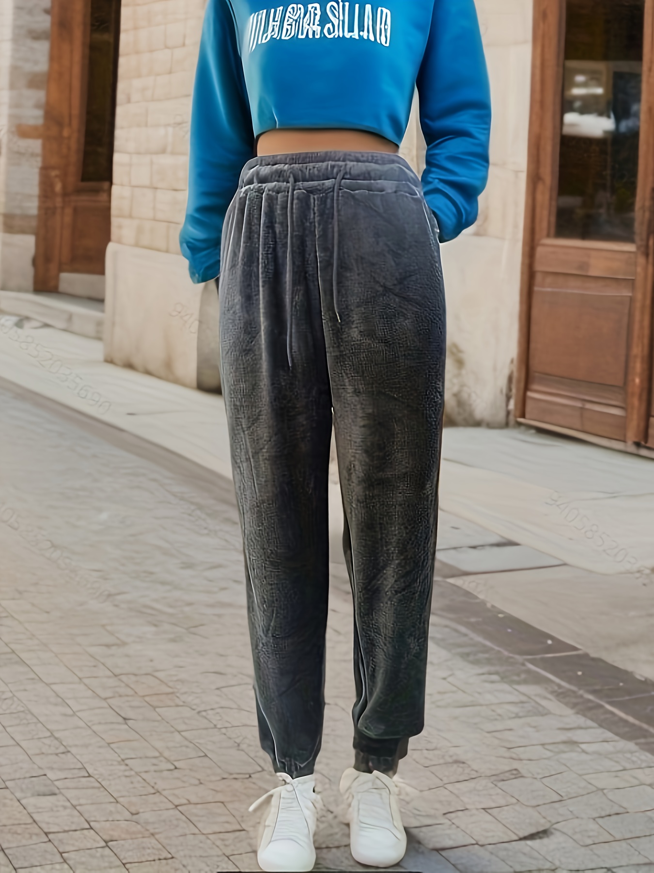 Denim Jogger Pants Womens - Temu Canada