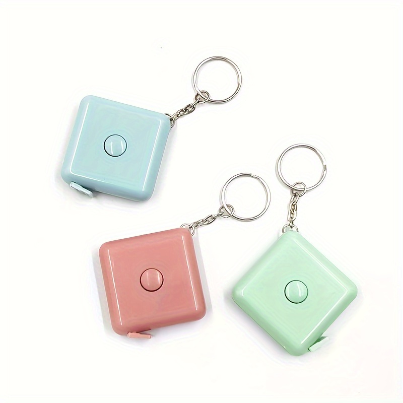 Mini Portable Tape Measure With Car Keychain Attachment Body - Temu