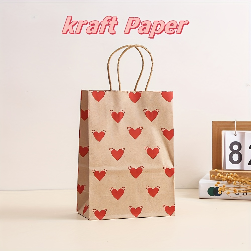 12 Piezas Bolsas Regalo Corazones Bolsa Regalos Papel Día - Temu Chile