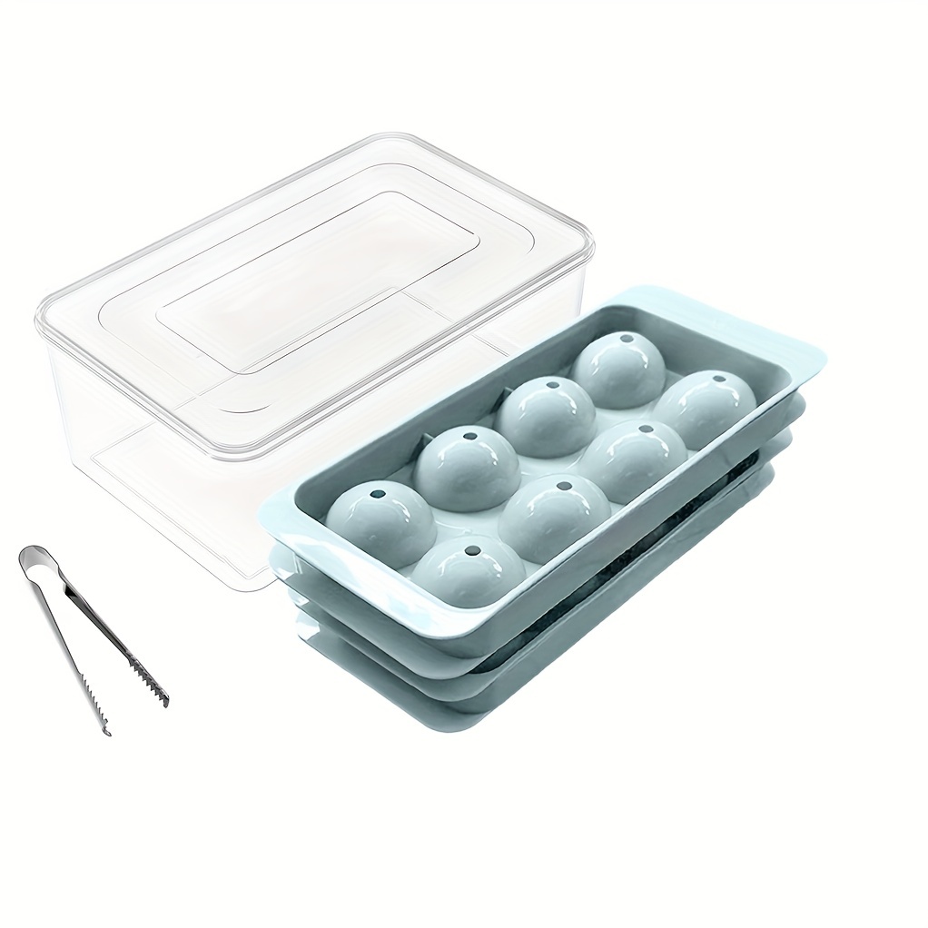 Ice Cube Mold Maker Tray Household Ice Storage Ice-making Box with