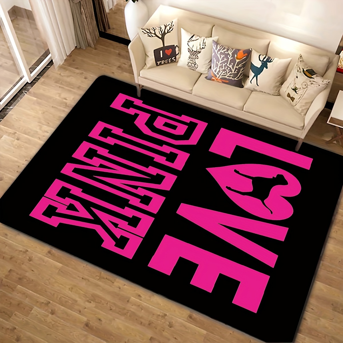 1 Pieza Alfombra Piso Rosa Alfombra Antideslizante Absorción - Temu