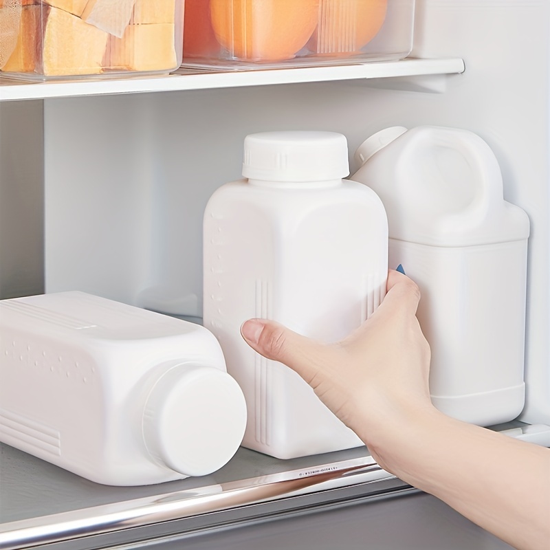 4pcs Milk Containers for Refrigerator Milk Jugs Glass Milk Bottles
