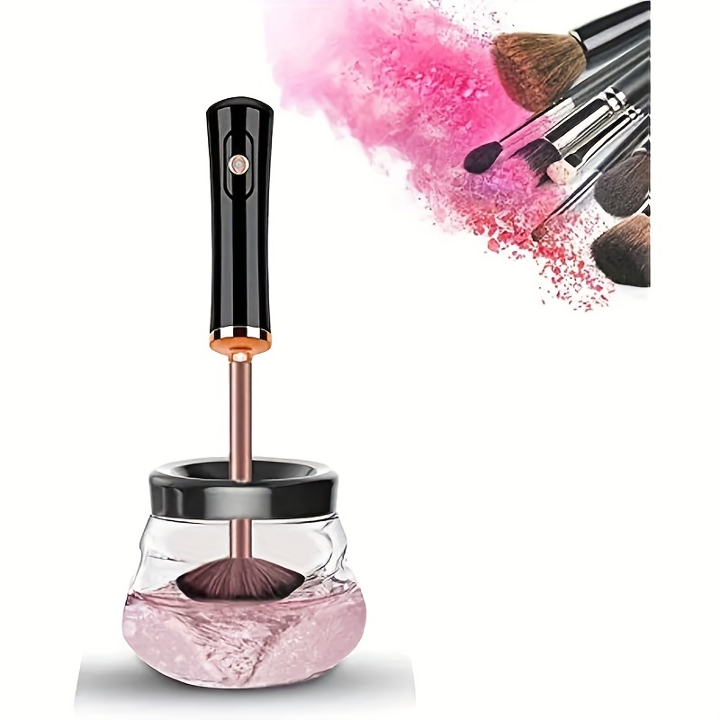 Electric Makeup Brush Cleaner, Makeup Brush Cleaner Machine, Automatic  Spinning Makeup Brush Cleaner for All Size Makeup Brush -The Best Gift for