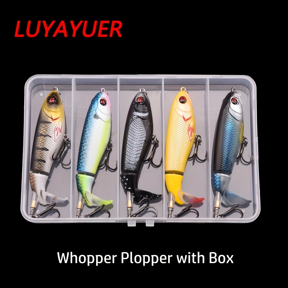 Whopper Popper Lures Kit Topwater Fishing Lure Freshwater - Temu