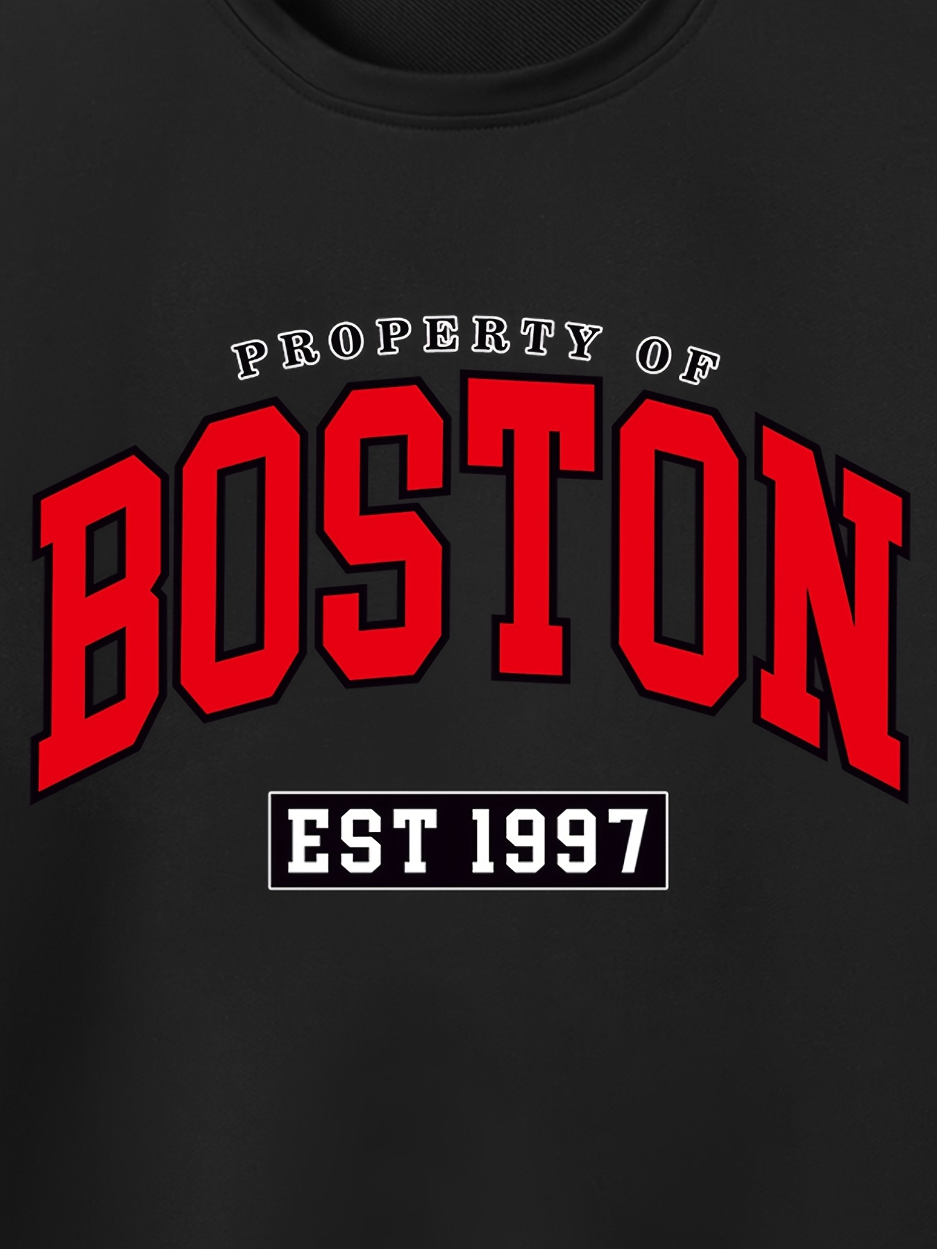 Original Boston Est.98 Street Letter Tshirt Men Casual Clothing