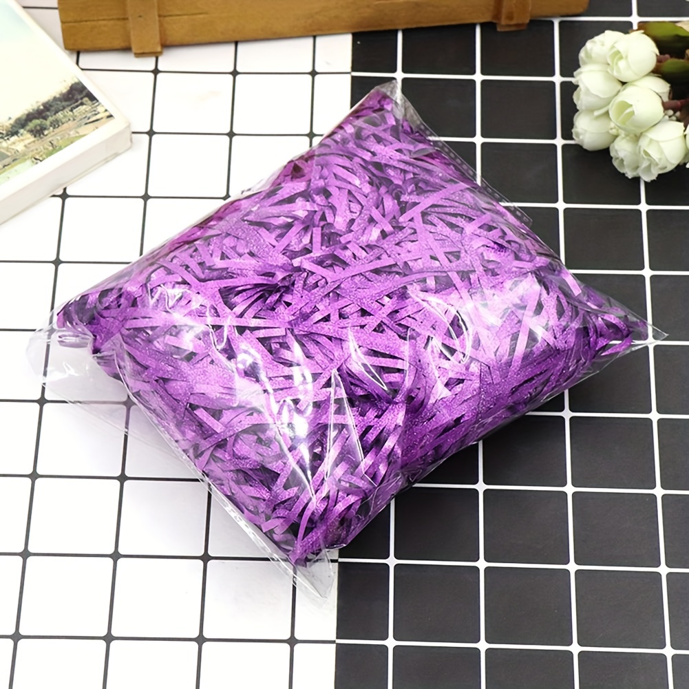 Light Purple Shredded Paper Filler, Paper Grass, Crinkle Paper, Gift Box  Fillers - Paper Else