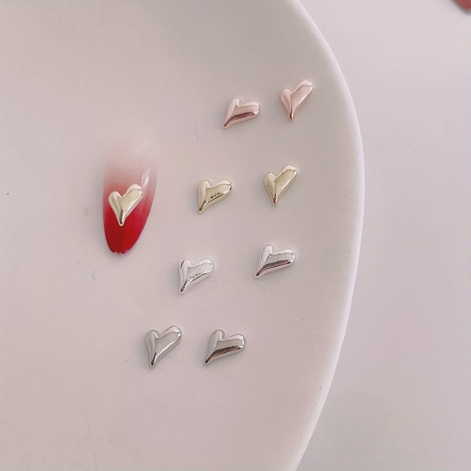 30pcs Nail Art Stickers With Silver Nail Decorations DIY