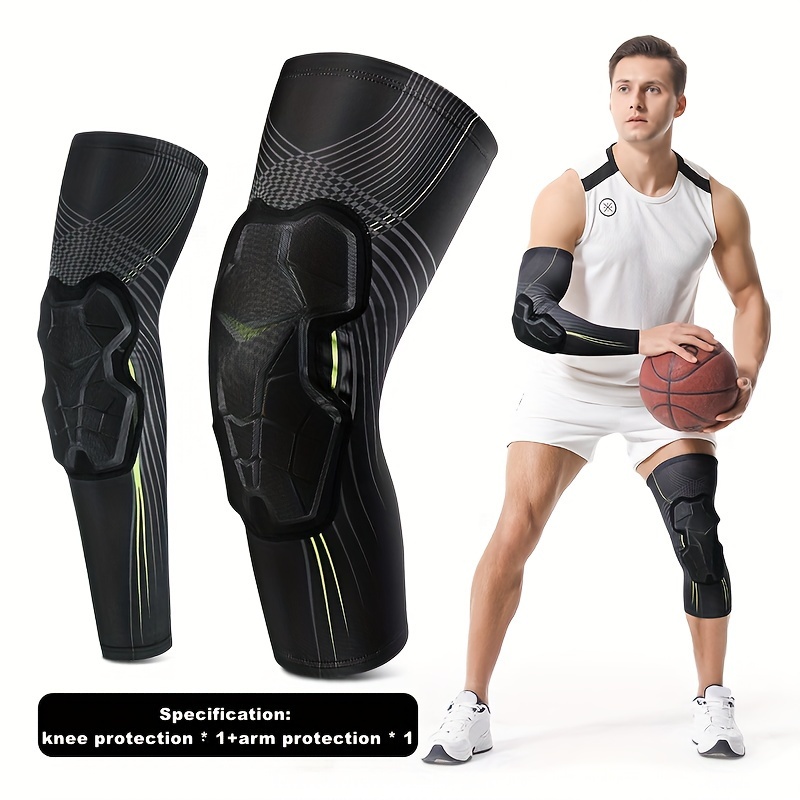basketball pants with honeycomb knee pads