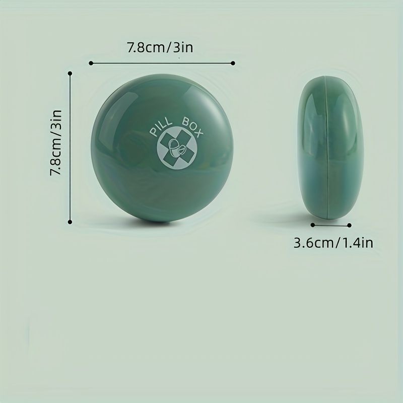 Round Shaped Mini Portable Medicine Box for Travel