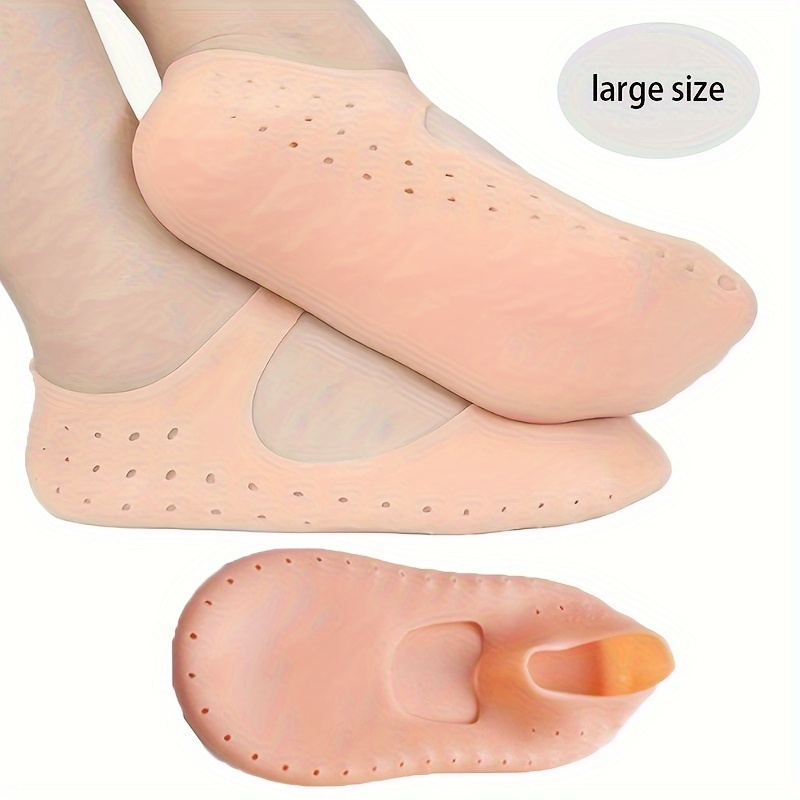 1 Pair Silicone Knee-high Feet Care Moisturizing Socks Anti-Cracking  Protector