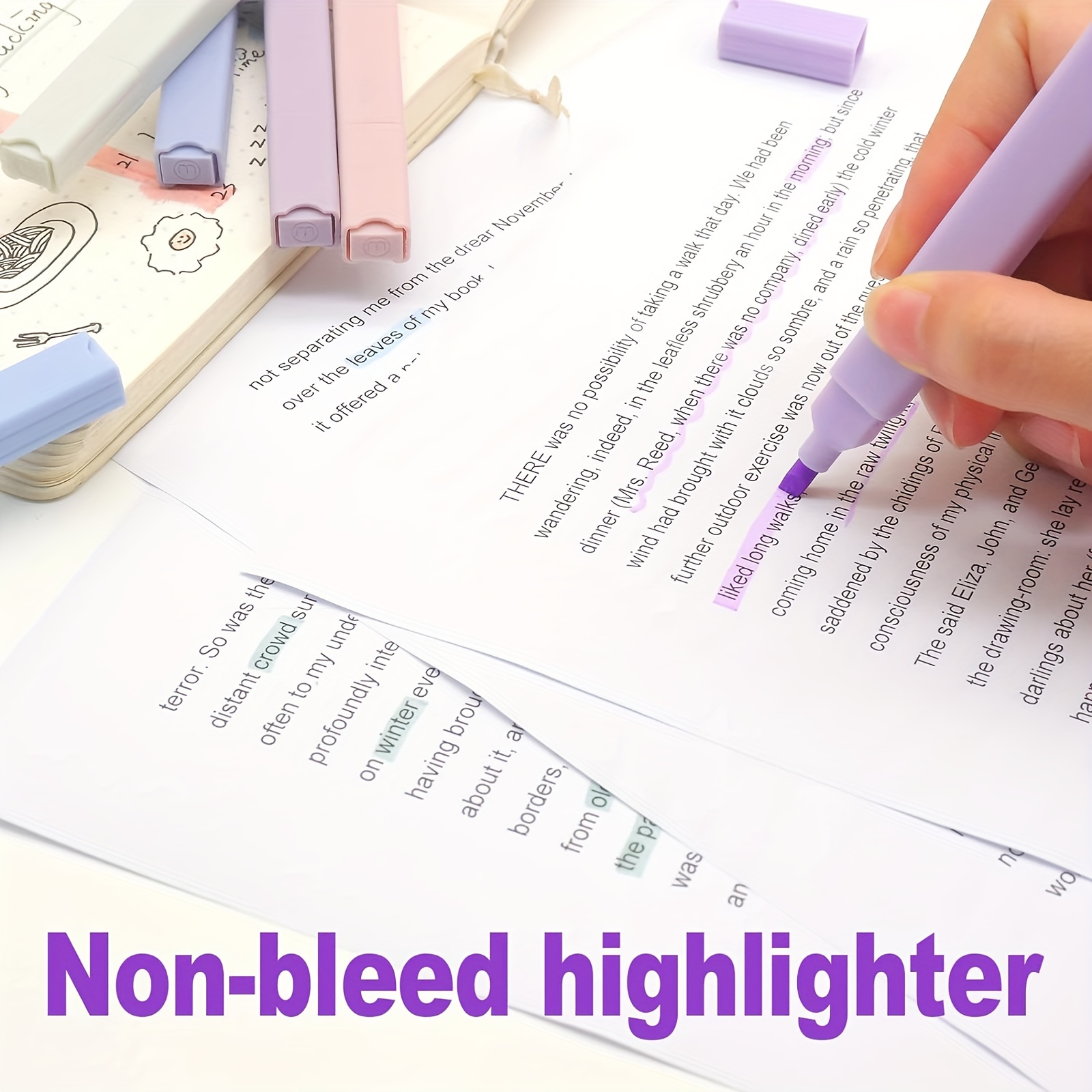 Aesthetic Highlighters And Gel Pens No Bleed Morandi Color - Temu