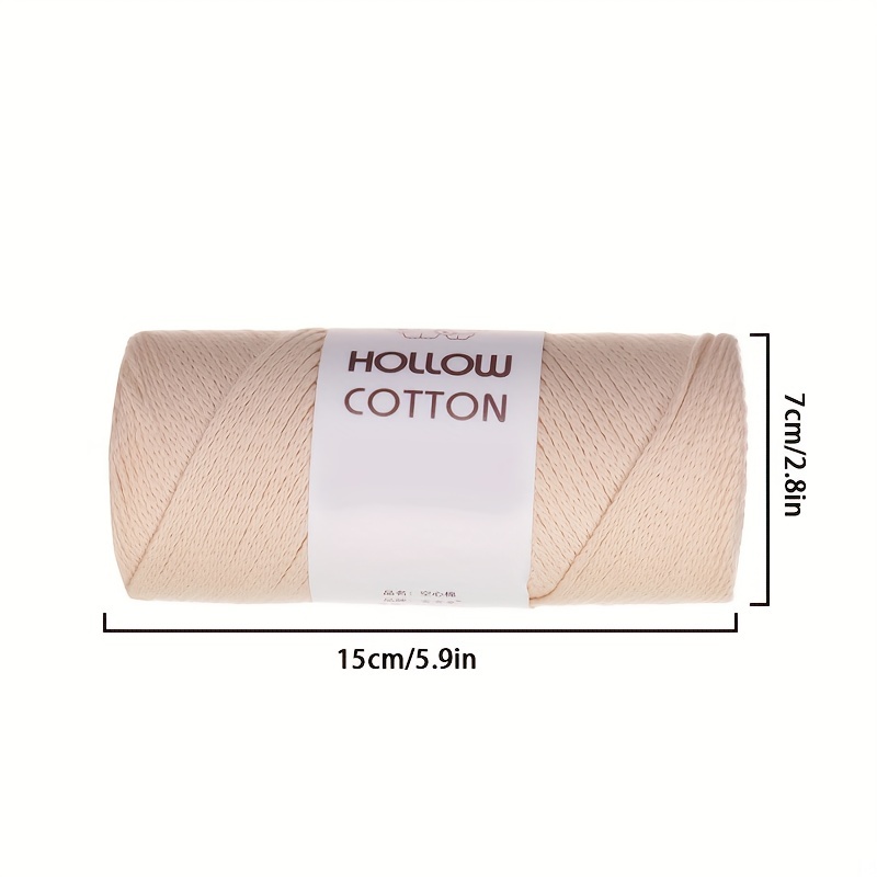 Hollow Cotton Thread For Crocheting And Knitting Bag - Temu