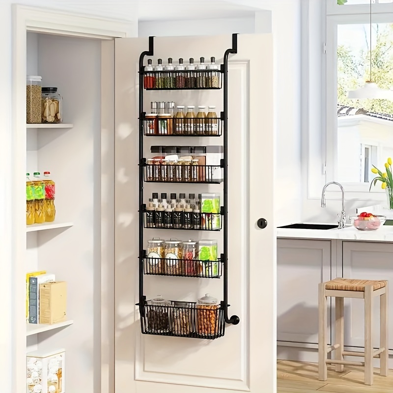 Six in one Door Pantry Organizer Metal Pantry Organization Temu