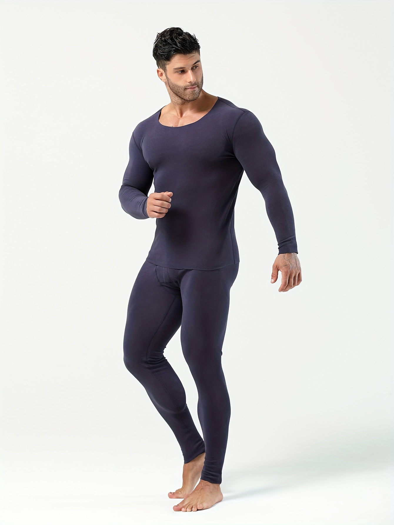 Men's Ultra thin Thermal Underwear Set Winter Base Top - Temu