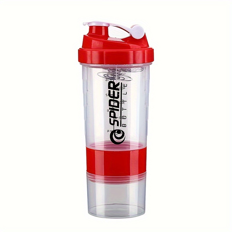5 Layers Protein Shaker Cup 500ml Water Bottle Large Capacity Bottle  Plastic Mix