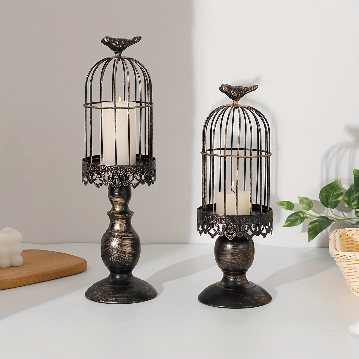Birdcage Candle Holder Decorative Bird Cages Weddings - Temu