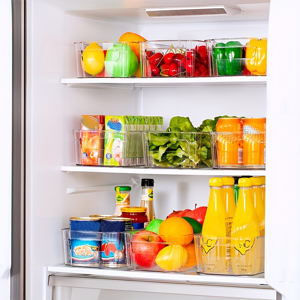 2pcs Large Storage Organizer Bins for Pantry Kitchen refrigerator