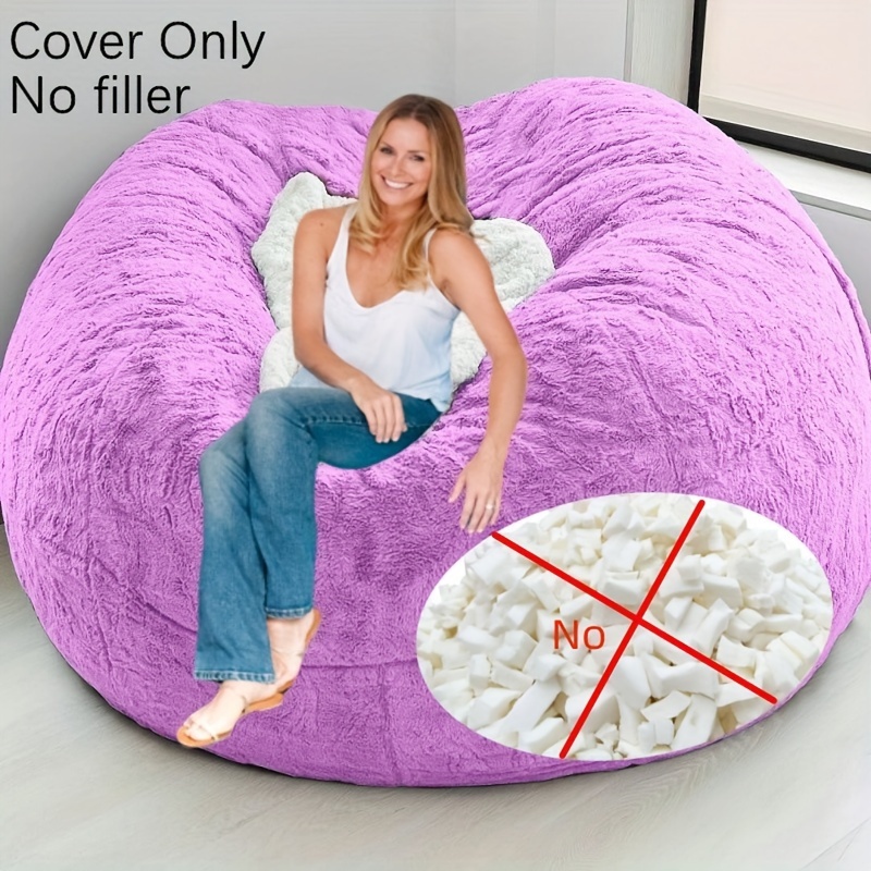 Big Bean Bag Sofa Puff No Filler Floor Seat Futon Lazy Sofa Bed Couch  Tatami Comfy Lounge Chair