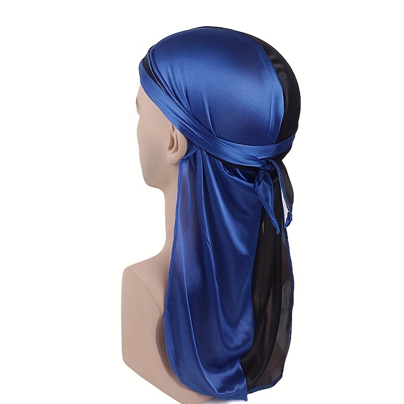 Unisex Long Men Women Velvet Breathable Bandana Hat Durag Rag Long Tail  Headwrap