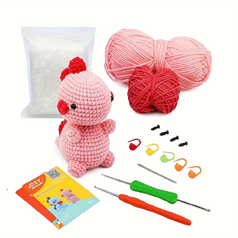 1 Set Of Combined Crochet Material Pack Travel Duck Doll Including