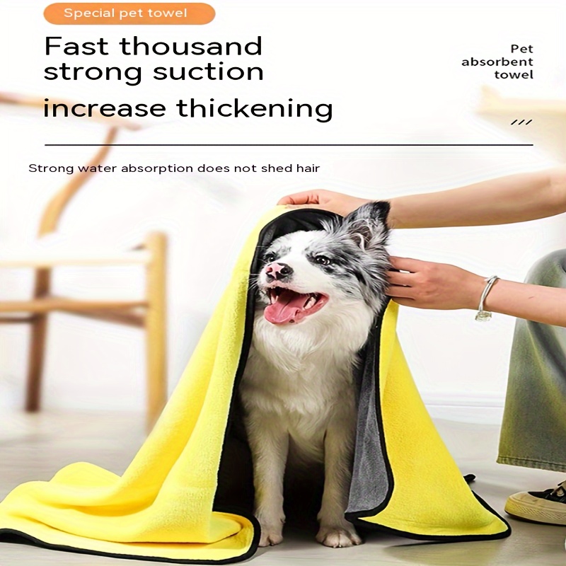 Pet Bath Towels Dog Accessories Super Absorbent Clean Up Fiber