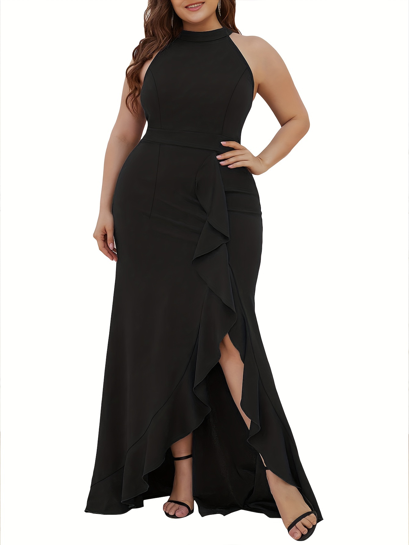 Black Halter Backless Maxi Dress/maxi Dress for Women/slit Sexy Evening  Party Dress/sleeveless Maxi Dress/evening Dress/summer Dress -  Canada