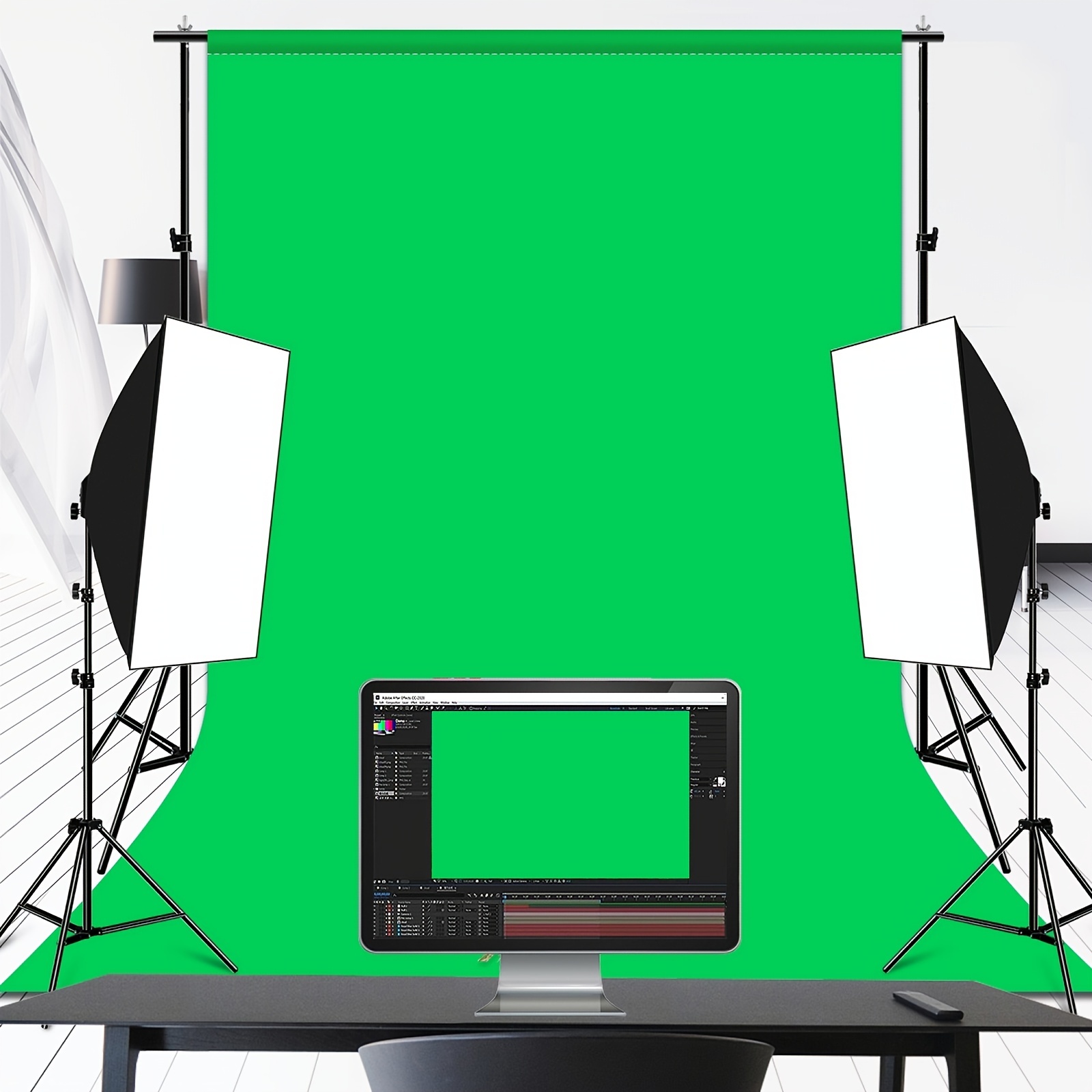 78 Inch T Shape Photo Studio Support Stand Backdrop Crossbar Bracket Kit