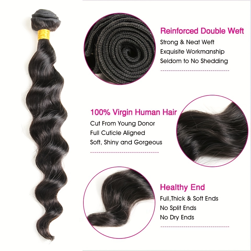 Janet Customized 4x4 Temple Lace Closure & 3 Pcs Bundle Hair Wig Kit 