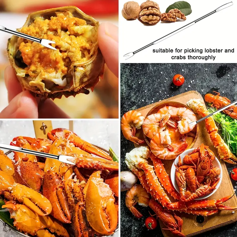 Seafood Cracker Tools Seafood Tool Set Crab Leg Crackers - Temu