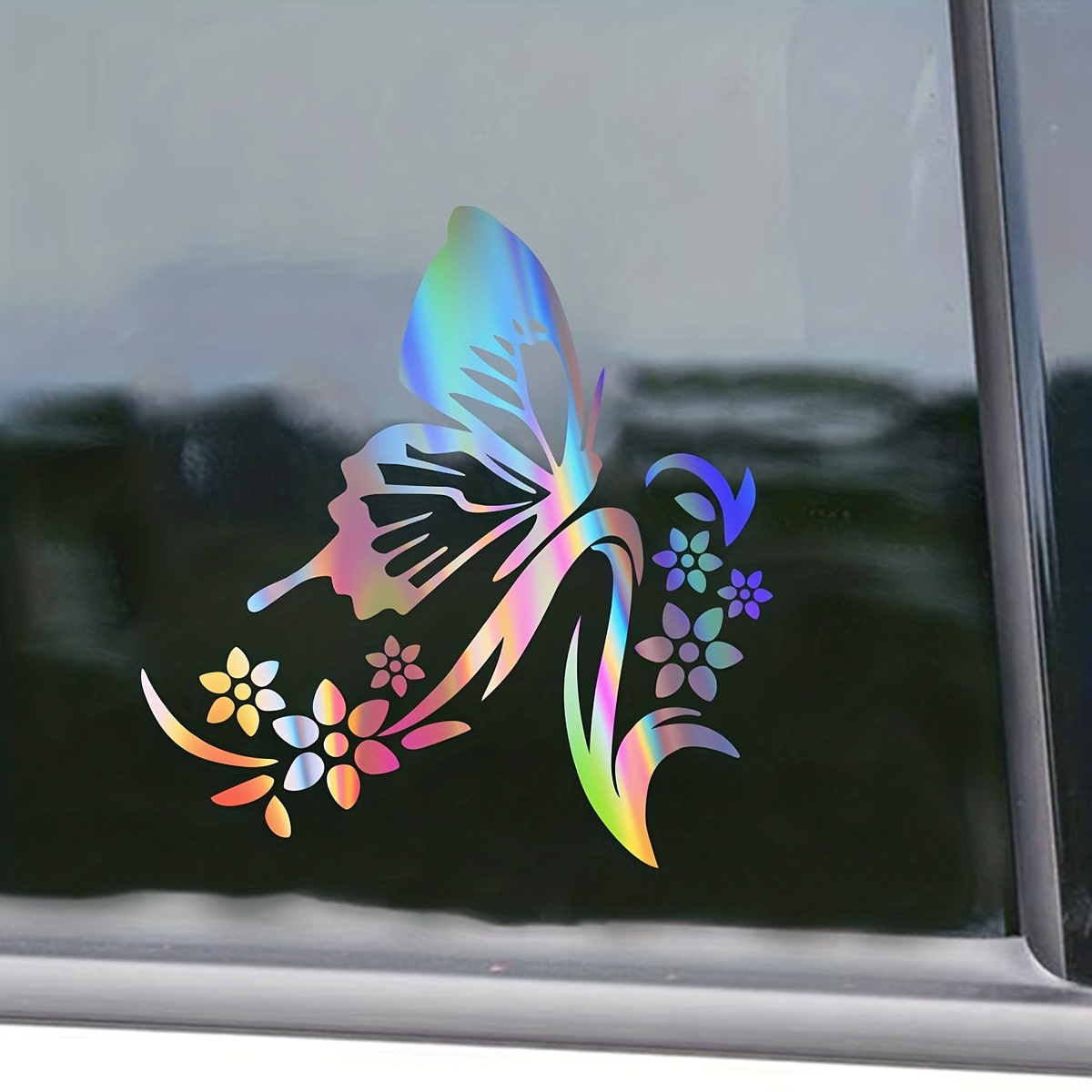 Beautify Car Butterfly Love Flower Car Sticker! - Temu