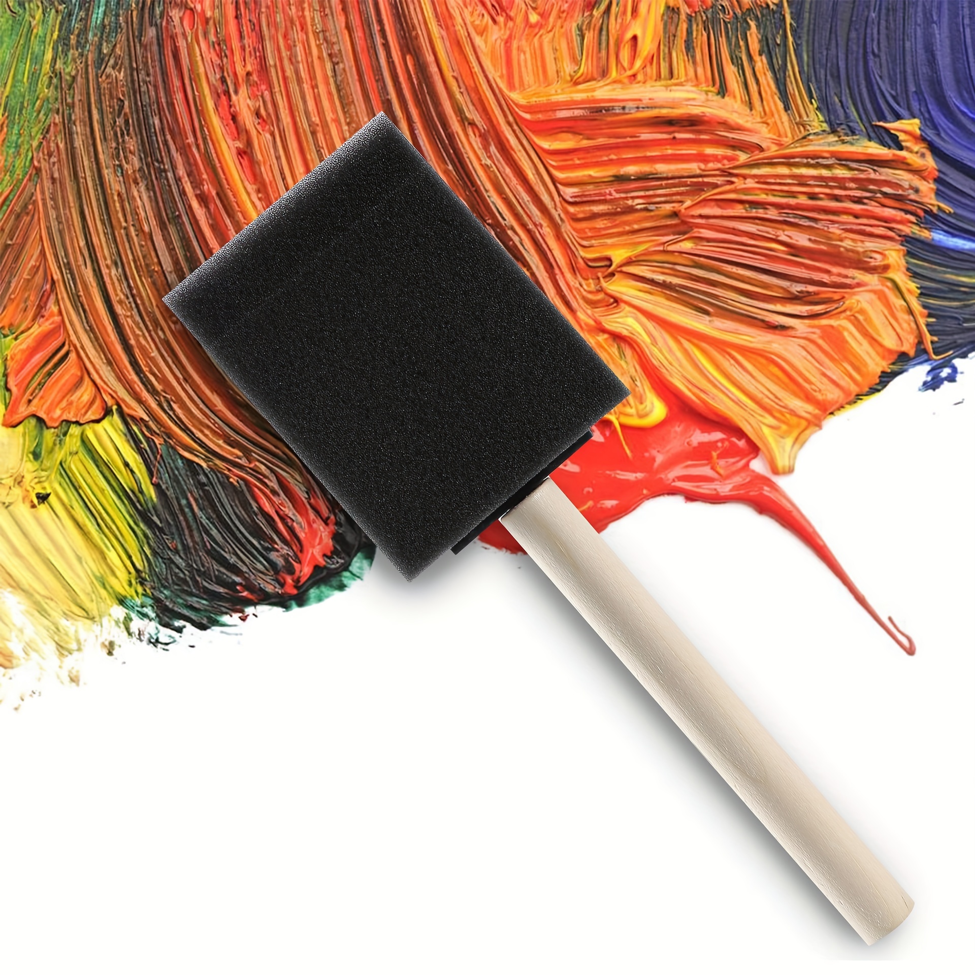 DIY Foam paint brushes
