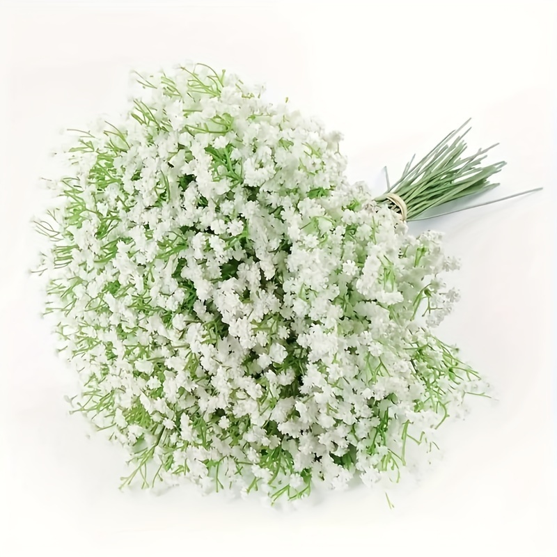 18Pcs Stems Artificial Babys Breath Flowers, Fake Babies Breath Branches  Gypsophila Plastic For Wedding Bridal Bouquet Home Floral Arrangement Party  Birthday,Valentine'S Day,Mother'S Day Gift