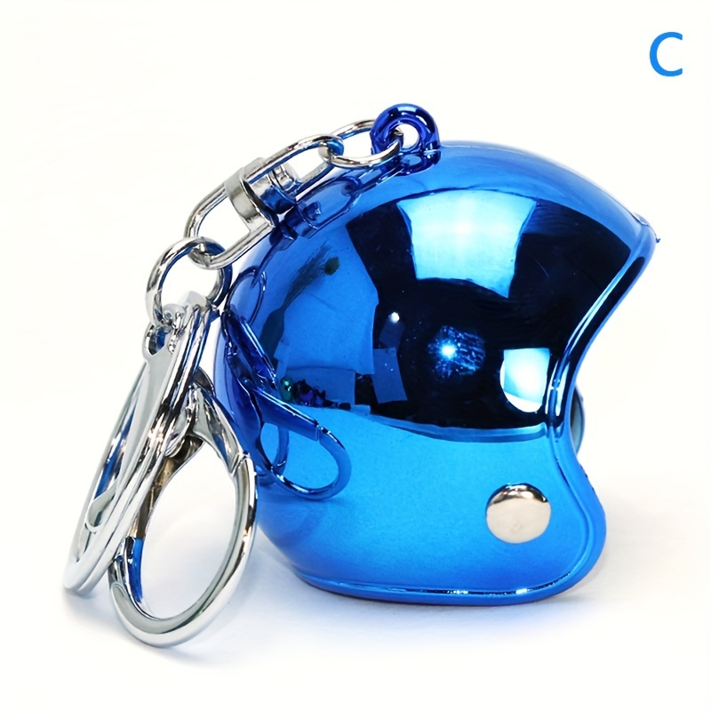 Mini Creative Motorcycle Helmet Keychain Keyring Cute Helmet - Temu
