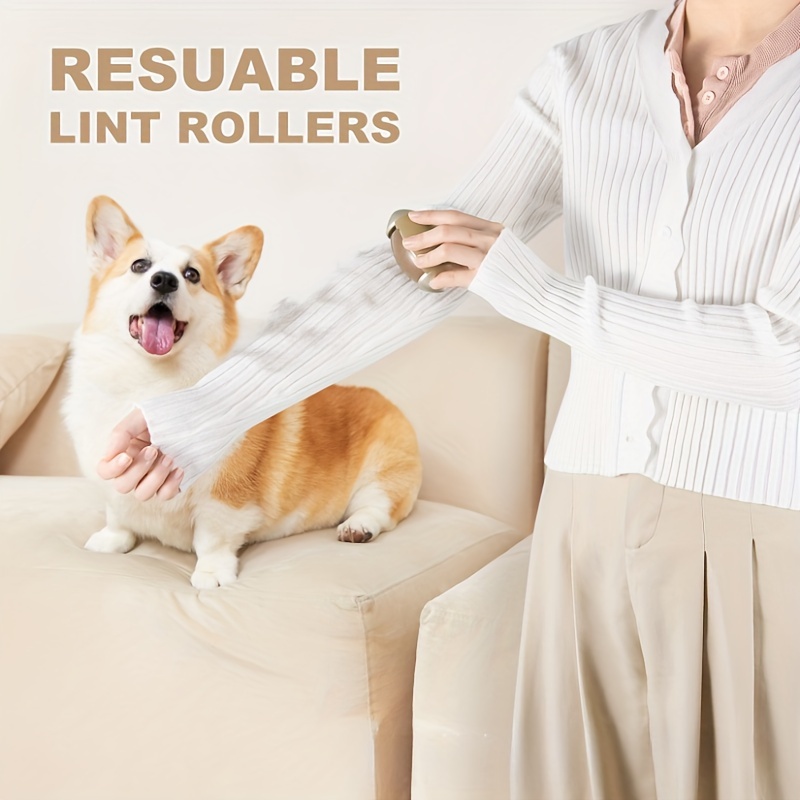 Rodillo removedor de pelo de mascotas, pelo de perro y gato, con base  autolimpiante, herramienta perfecta perfecto para muebles, sofá, alfombra