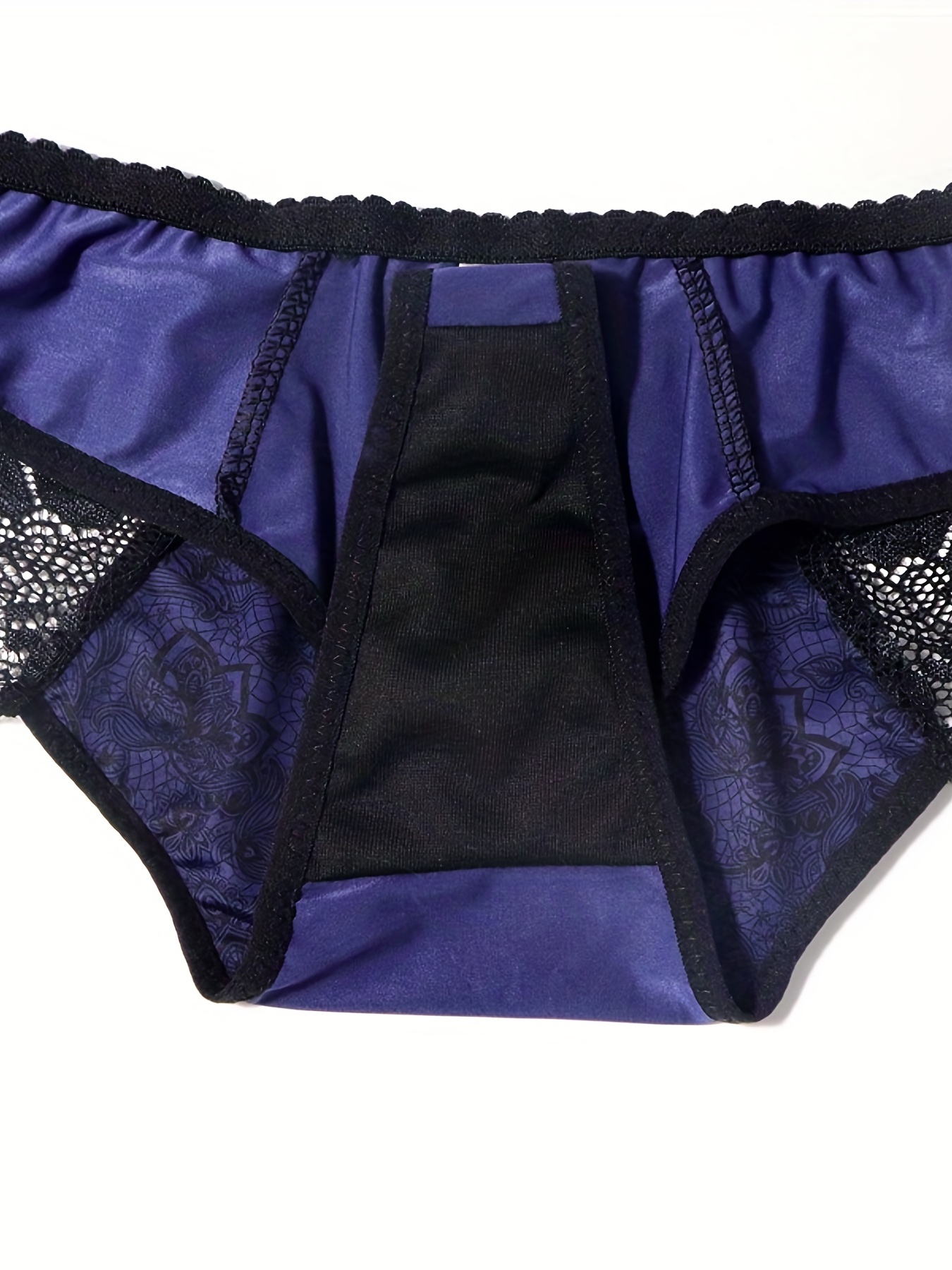 Navy blue lace panty