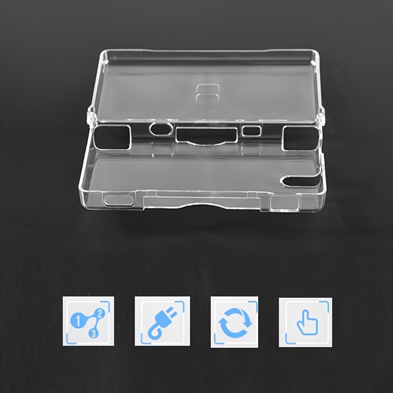 1pc Transparent Game Case Replacement Case Screen Lens