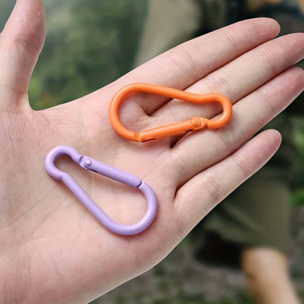 2/4/6pcs Gourd Buckle Keychains Climbing Hook Stainless Steel Car Strong  Carabiner Key Chain Metal