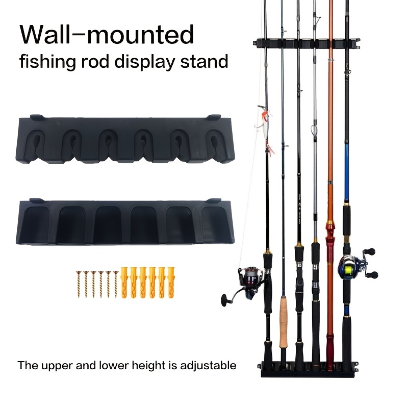 Wall mounted Vertical/horizontal Fishing Rod Storage Rack - Temu Canada