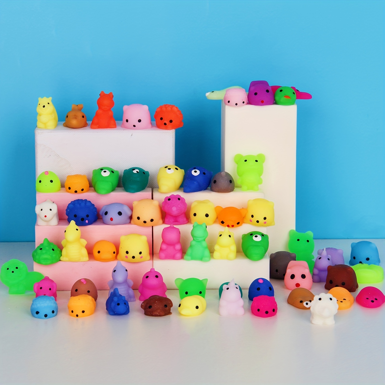 72Pcs Squishies Mochi Squishy Toys - Kawaii Mini Squishy Animals,Cute  Stress Relief Squishy Toy Pack for Boys & Girls, Cool Party Favors,  Classroom Prize, Birthday Gifts with Storage Box
