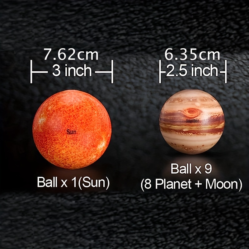 Solar System Foam Running Planet Toys Stress Relief Toys - Temu